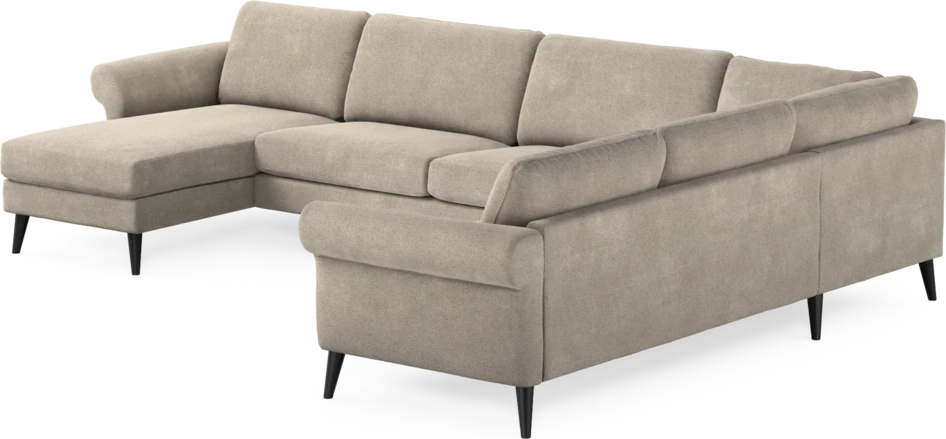 Bridge - Hörnsoffa, 3+2-sits med schäslong vänster - Beige