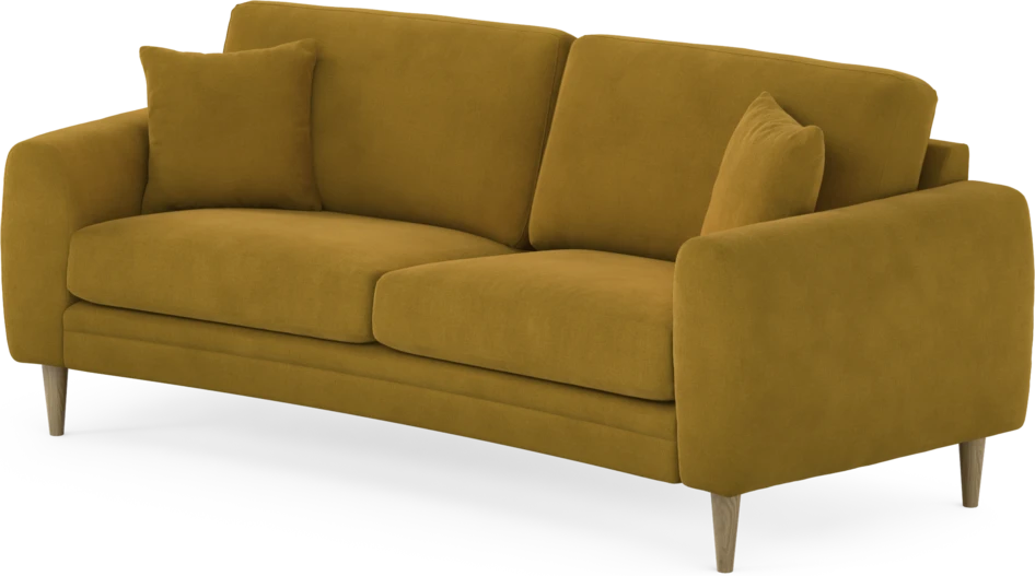 Eden - 2,5-sits soffa svängd - Gul
