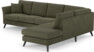 Eden - 3-sits soffa med divan - Grön