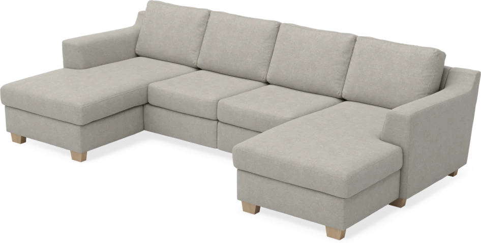 Friday - 2-sits soffa med två schäslonger - Beige