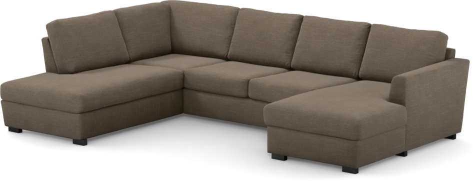 Friday - 3-sits soffa med divan vänster och schäslong höger - Brun