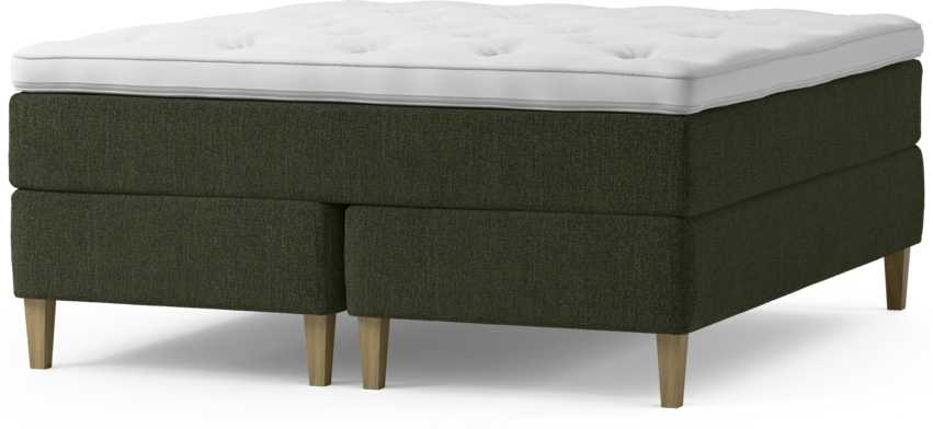 Delux Dream - Kontinentalsäng, dubbelsäng med bäddmadrass och sängben