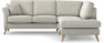 Eden - 2-sits soffa med divan - Grå