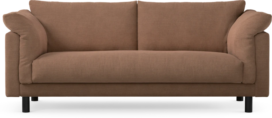 Cherrie - 2,5-sits soffa, hel dyna, fast klädsel - Orange