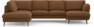 Madison Lux - 2-sits soffa med divan vänster och schäslong höger - Brun