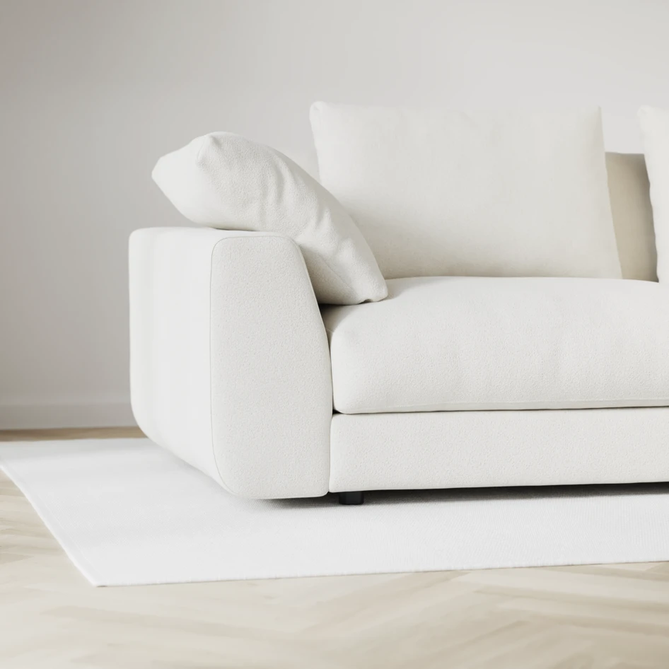 Amie - 4-sits soffa - Vit