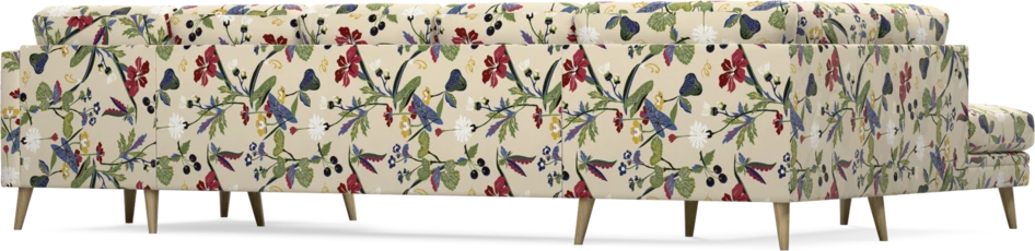 Eden - 3-sits soffa med divan vänster och schäslong höger - Flerfärgad