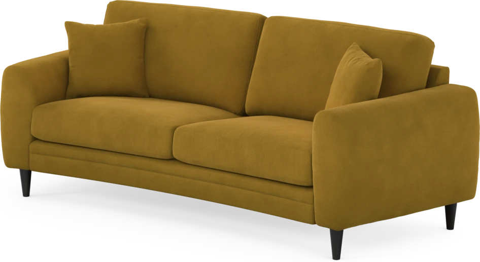 Eden - 2,5-sits soffa svängd - Gul