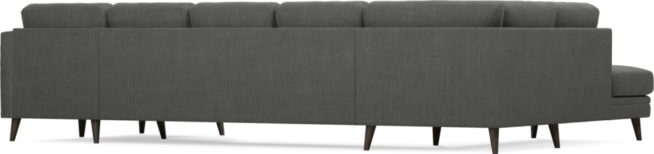 Eden - 3-sits soffa med divan vänster och schäslong höger - Grå