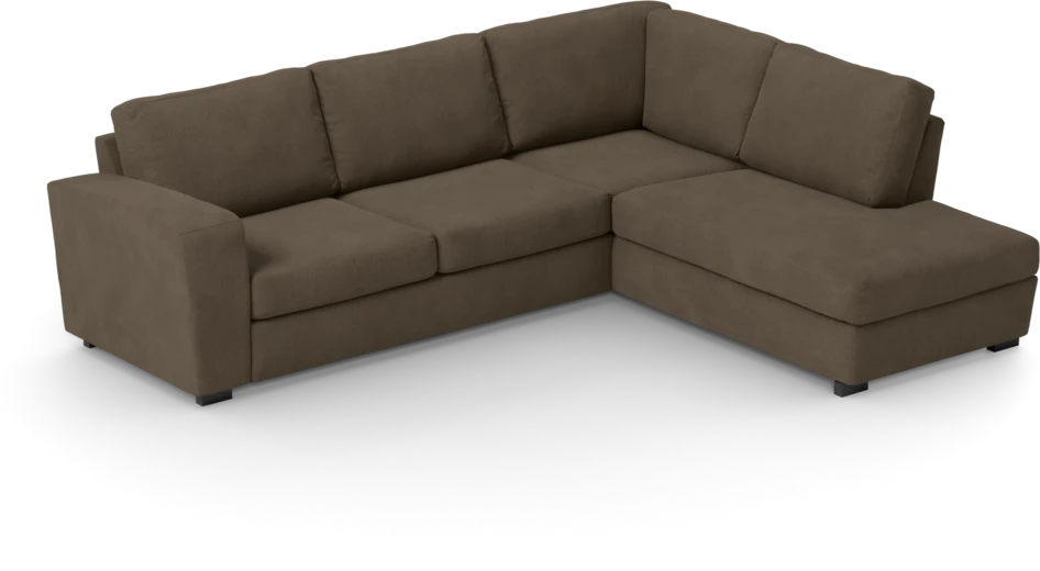 Friday - 2,5-sits soffa med divan höger - Brun
