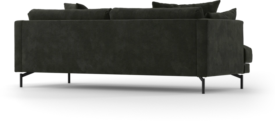 Harper - 3-sits soffa - Svart