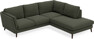 Madison - 2-sits soffa med divan höger - Grön