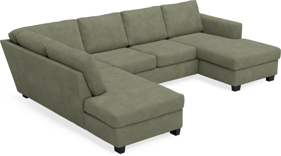 Friday - 3-sits soffa med divan vänster och schäslong höger - Vit