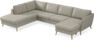 County - 3-sits soffa med divan vänster och schäslong höger - Grå