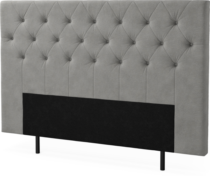 New York pikerad - Sänggavel, 90-210 cm - Grå