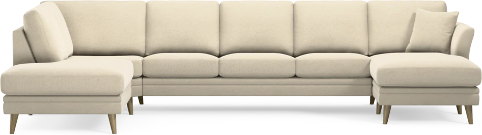 Eden - 3-sits soffa med divan vänster och schäslong höger - Beige
