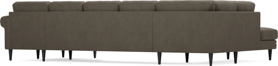 Eden - 3-sits soffa med divan vänster och schäslong höger - Brun