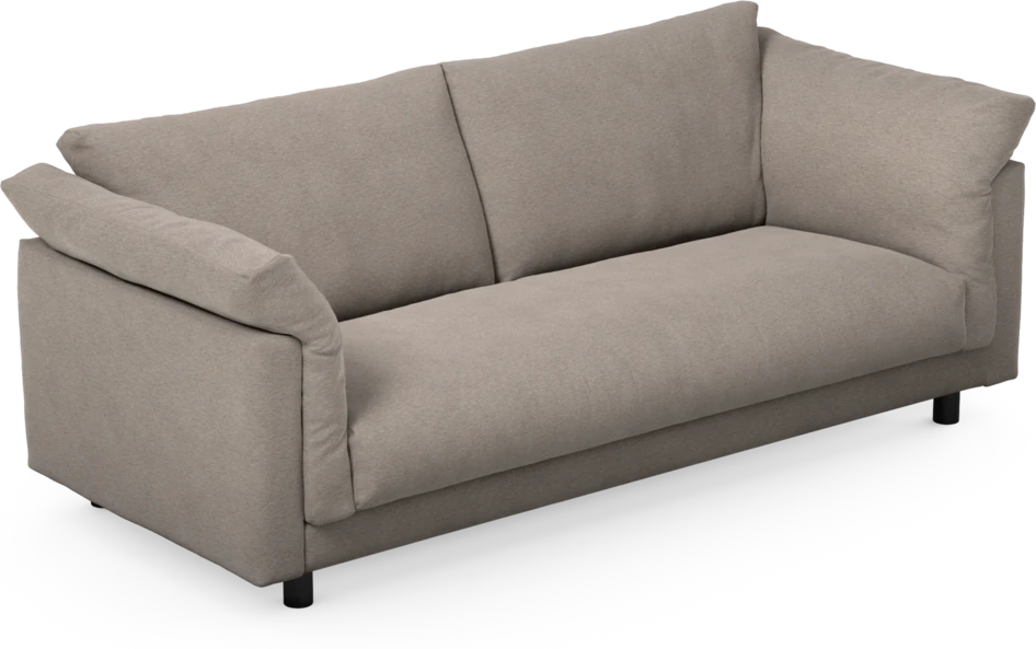 Cherrie - 2,5-sits soffa, hel dyna, fast klädsel - Beige