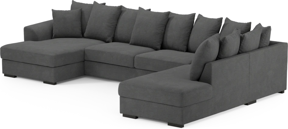 Town - 3-sits soffa med divan höger och schäslong vänster - Grå