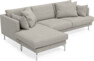 Harper - 4-sits med schäslong vänster - Beige