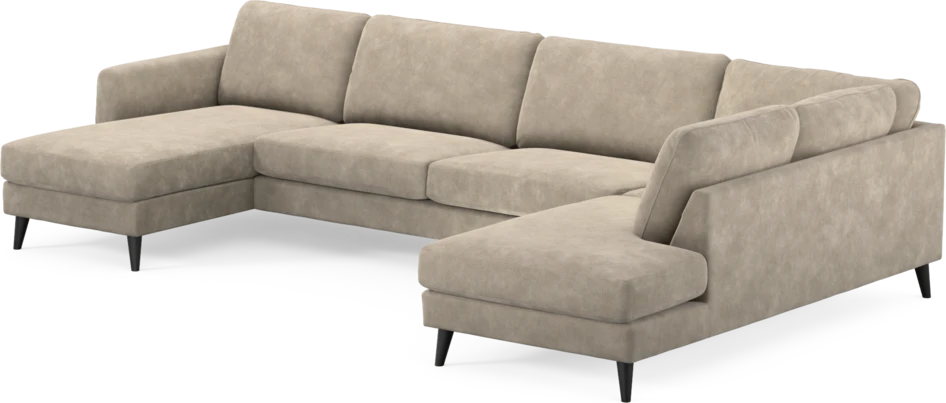 Bridge - 3-sits soffa med schäslong vänster och divan höger - Beige