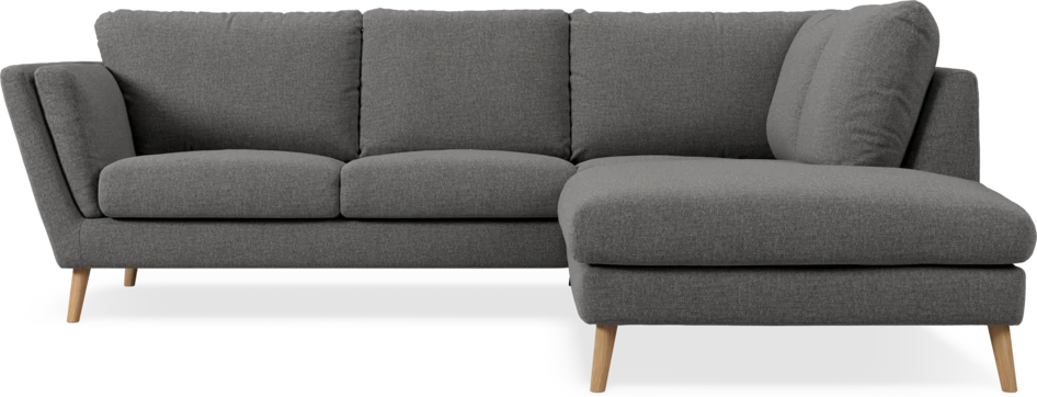 Madison Lux - 2-sits soffa med divan höger - Grå