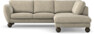 Madison - 2-sits soffa med divan höger - Beige