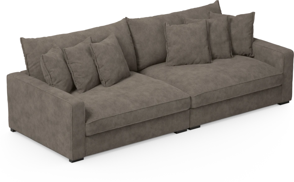 Rossi - 4-sits soffa - Brun