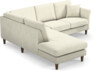 Eden - 2-sits soffa med divan - Vit