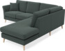 Eden - 2-sits soffa med divan - Grå