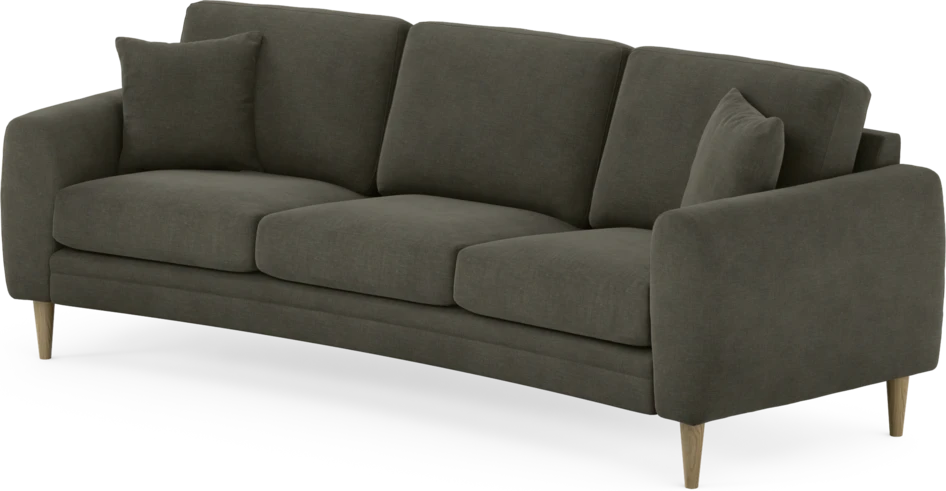 Eden - 3-sits soffa svängd - Grå