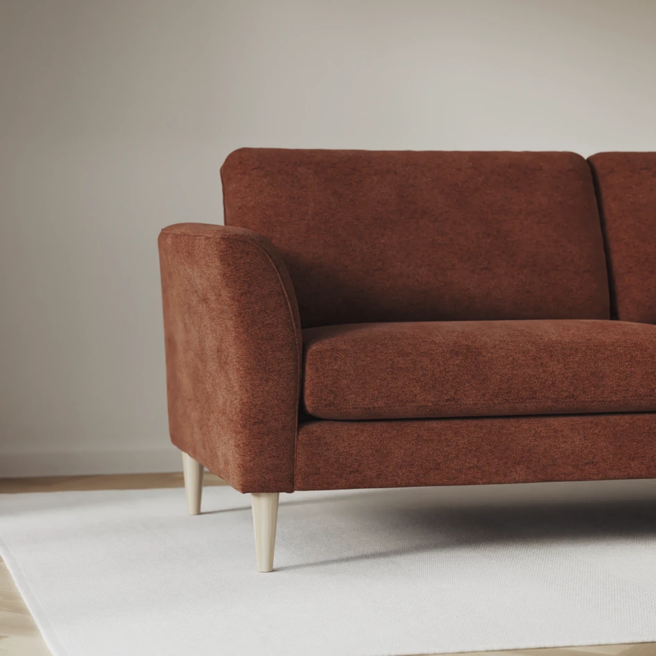 Bridge - 3-sits soffa med schäslong vänster och divan höger - Orange