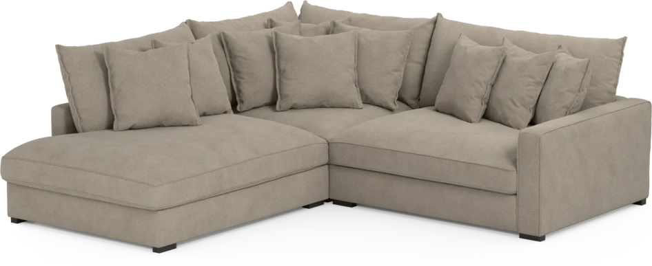 Rossi - 2-sits soffa med divan vänster - Beige