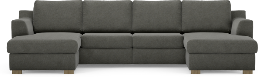 Friday - 2-sits soffa med två schäslonger - Grå