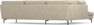 Madison - 3-sits soffa med divan vänster - Beige
