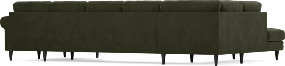Eden - 3-sits soffa med divan vänster och schäslong höger - Grön