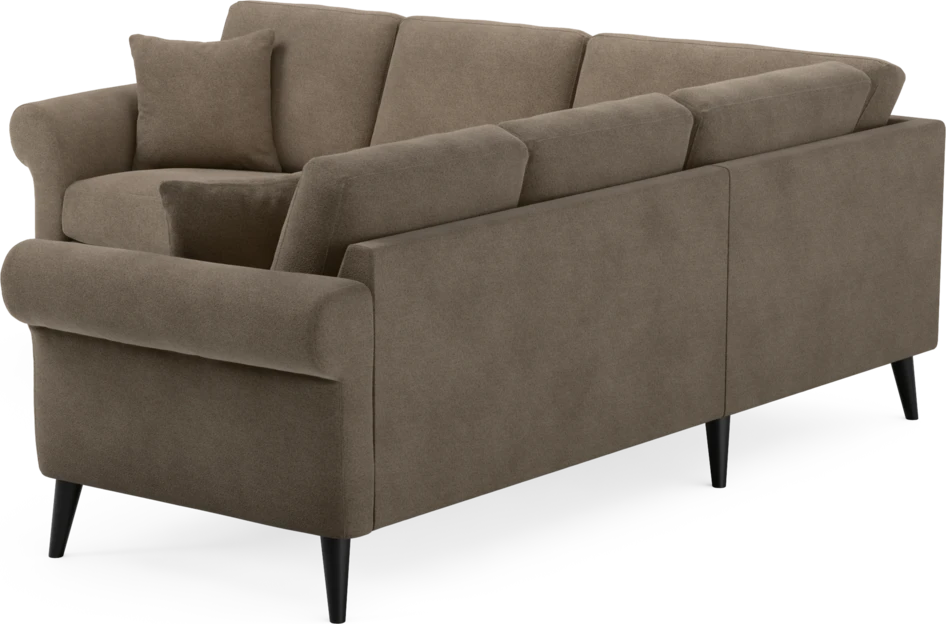 Eden - Hörnsoffa, 2+2-sits - Brun
