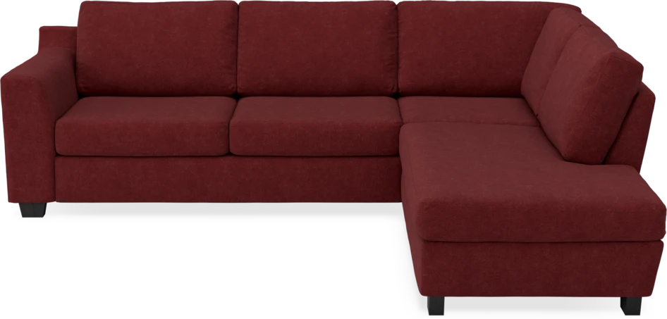 Friday - 2,5-sits soffa med divan höger - Rosa