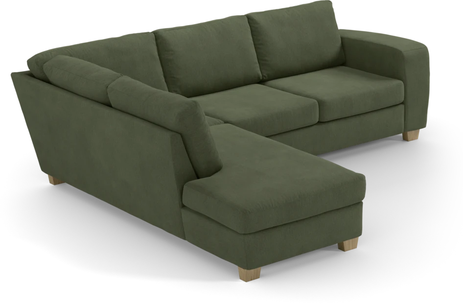 Friday - 2,5-sits soffa med divan vänster - Grön
