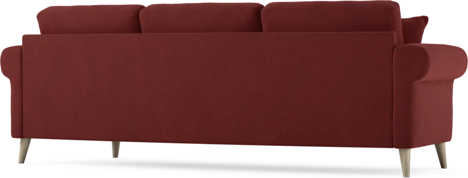 Eden - 3-sits soffa svängd - Röd