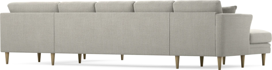 Eden - 3-sits soffa med schäslong vänster och divan höger - Grå