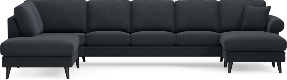 Eden - 3-sits soffa med divan vänster och schäslong höger - Blå