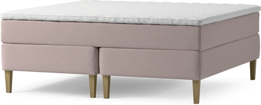 Delux Dream - Kontinentalsäng, dubbelsäng med bäddmadrass och sängben