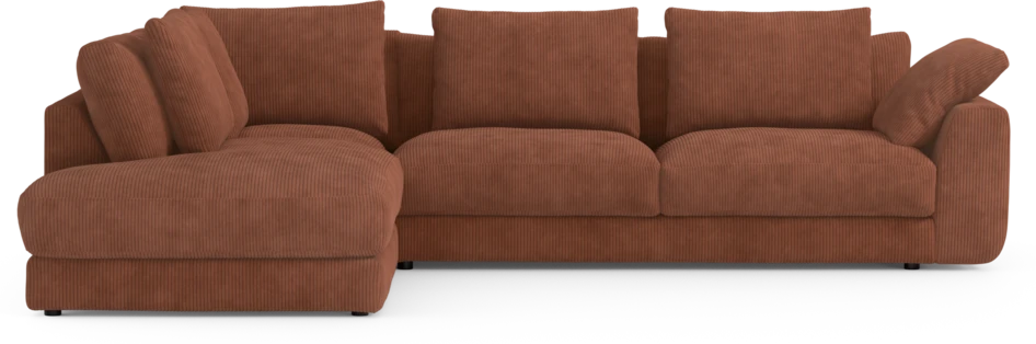 Amie - 3-sits med divan vänster - Orange