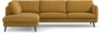 Madison - 3-sits soffa med divan vänster - Gul