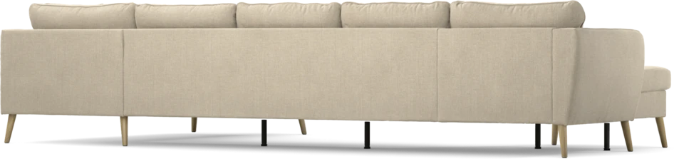 County - 4-sits soffa med schäslong vänster och divan höger - Beige