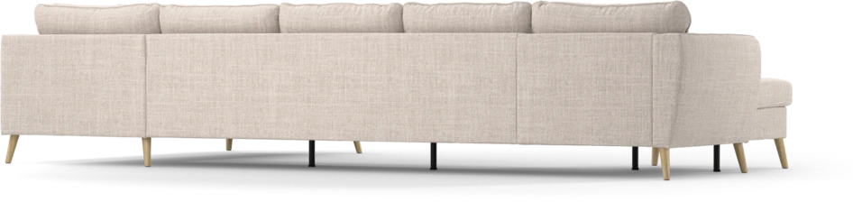 County - 4-sits soffa med schäslong vänster och divan höger - Beige
