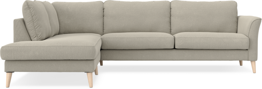 Bridge - 3-sits soffa med divan vänster - Brun
