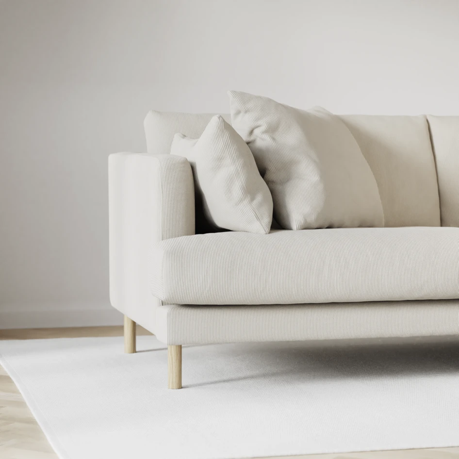 Harper - 3-sits soffa med divan höger - Vit