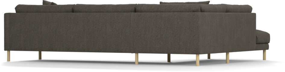 Harper - 3-sits soffa med divan vänster - Brun